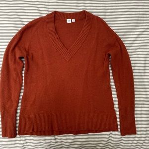GAP Women's Copper Spice Wool Blend Long Sleeve Knitted Sweater Size Sm
